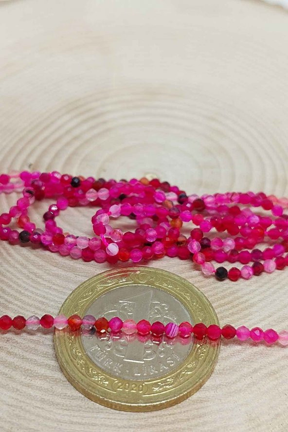 Akik Taşı Dizi 2mm (36280) - Resim 2