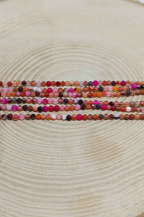 Akik Taşı Dizi 2mm (36285) - Resim 3