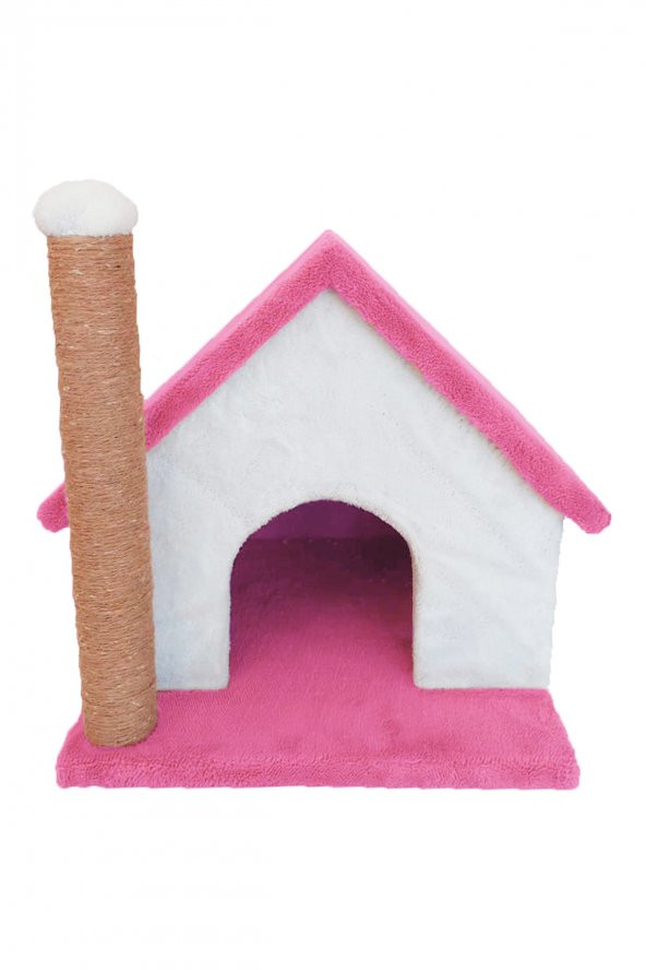 Büyük Kulübe Kedi Evi ve Tırmalama Sütunu - 2