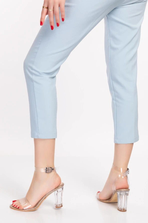 MERVE BAŞ Kadın Altın Şeffaf Kalın Topuklu Abiye Ayakkabı - 3