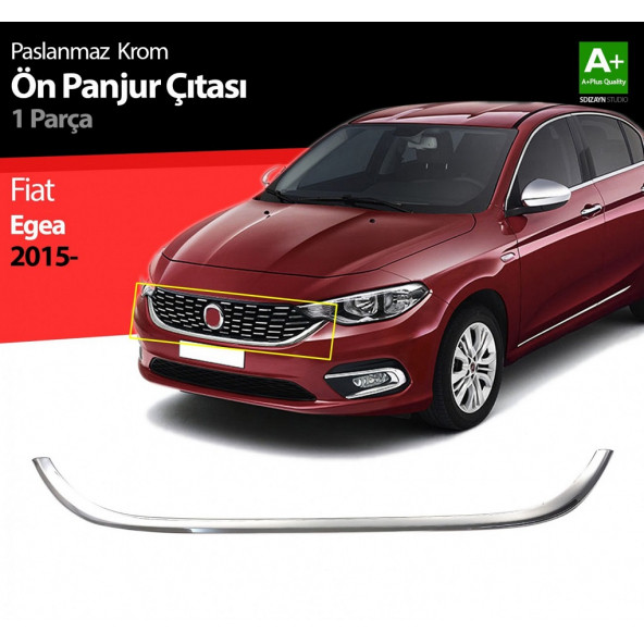 Fiat Egea Krom Ön Tampon Panjur Çıtası Hb - Sd 2020 ve Sonrası