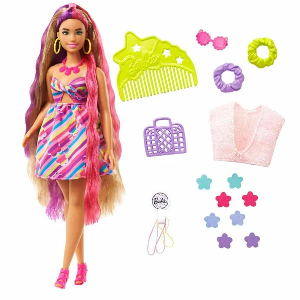 Barbie Upuzun Muhteşem Saçlı Bebekler (Karışık Model 1 Adet) - Resim 4