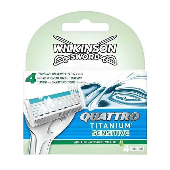 Wilkinson Sword Quattro Titanium Sensıtıve 4 Yedek Kartuş