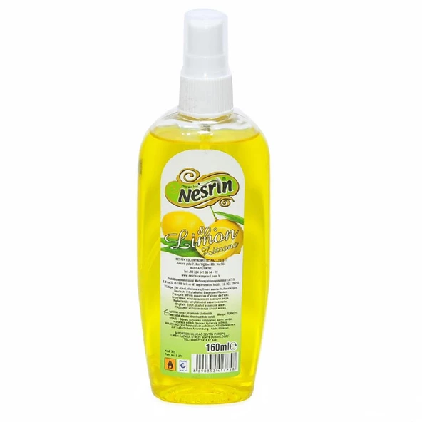 Nesrin Limon Kolonyası 160ML Sprey 80 Derece Pet Şişe - 2