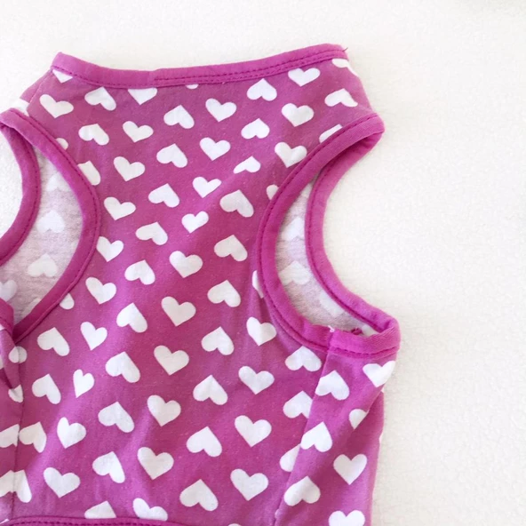 PURPLE HEARTS ATLET  by Kemique Köpek Kıyafeti  Köpek Elbisesi - 2