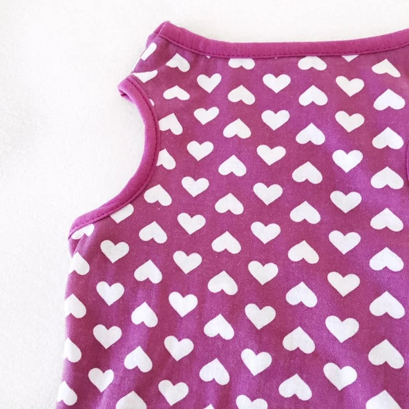 PURPLE HEARTS ATLET  by Kemique Köpek Kıyafeti  Köpek Elbisesi - 8