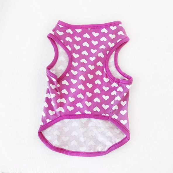 PURPLE HEARTS ATLET  by Kemique Köpek Kıyafeti  Köpek Elbisesi - 5