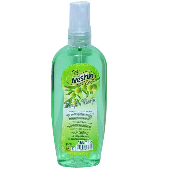 Nesrin Zeytin Çiçeği Kolonyası 160ML 60 Derece Pet Şişe Sprey - 4
