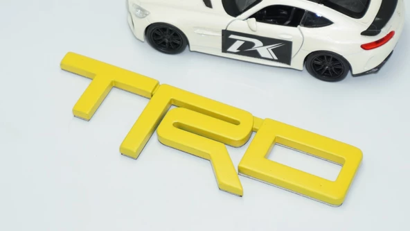 DK Tuning TRD Bagaj Sarı ABS 3M 3D Logo Amblem Toyota İle Uyumlu - 4