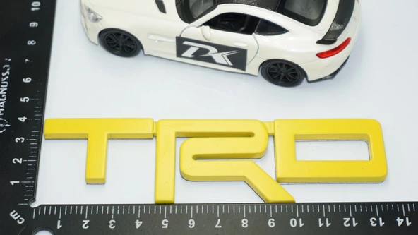 DK Tuning TRD Bagaj Sarı ABS 3M 3D Logo Amblem Toyota İle Uyumlu - 2
