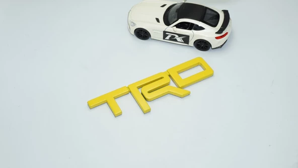 DK Tuning TRD Bagaj Sarı ABS 3M 3D Logo Amblem Toyota İle Uyumlu - 3