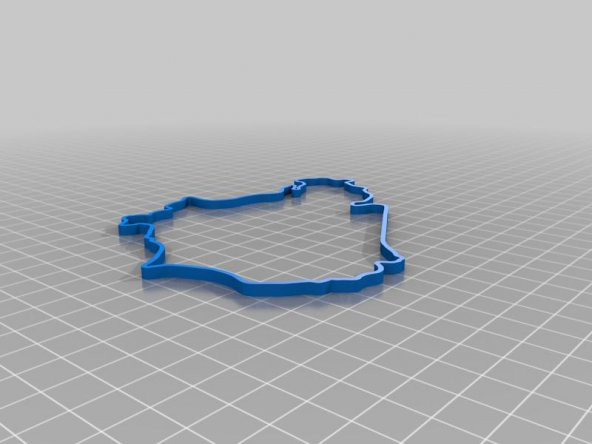 Nurburgring Nordschleife Track Haritası Plastik Aparat - 1