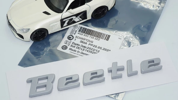 DK Tuning Volkswagen Beetle Bagaj Gri ABS Yazı Logo Amblem - 5