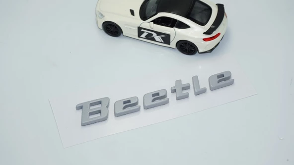 DK Tuning Volkswagen Beetle Bagaj Gri ABS Yazı Logo Amblem - 2