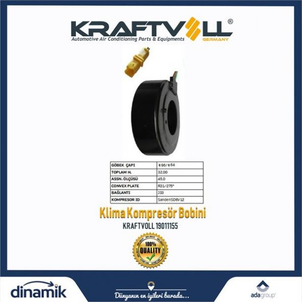 KLIMA KOMPRESOR BOBINI 206-301-307 KRAFTVOLL 19011155 - OEM - 1