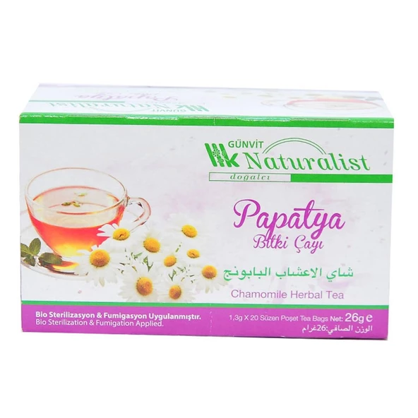 Günvit Naturalist Papatya Bitki Süzen Poşet Çay 20 x 1.3 G - 2