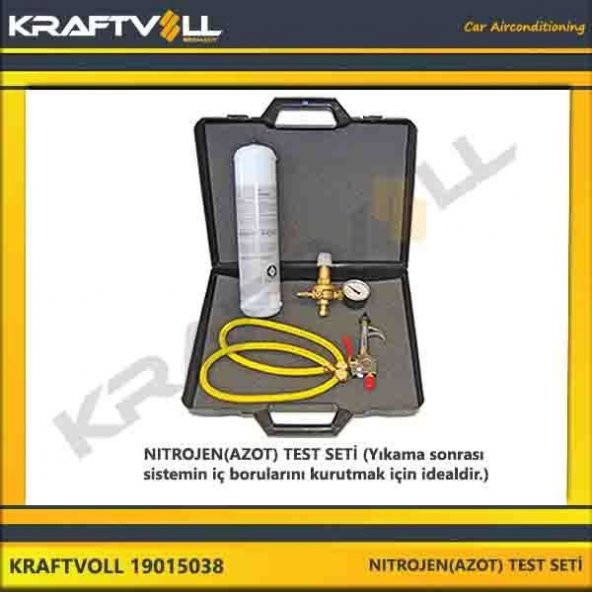 NITROJEN AZOT TEST SETI Yikama sonrasi sistemin ic borularini kurutmak icin idealdir. KRAFTVOLL 19015038 OEM