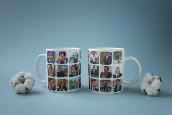 Michael Scott The Office Karma Sahne Özel Tasarım Baskılı Kupa Bardak Çay Kahve Bardağı - 3