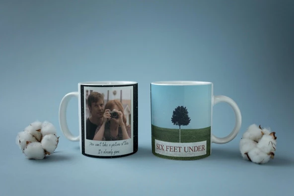 Six Feet Under Temalı Özel Tasarım Tam Tur Baskılı Kupa Bardak-Çay Kahve Bardağı - 3