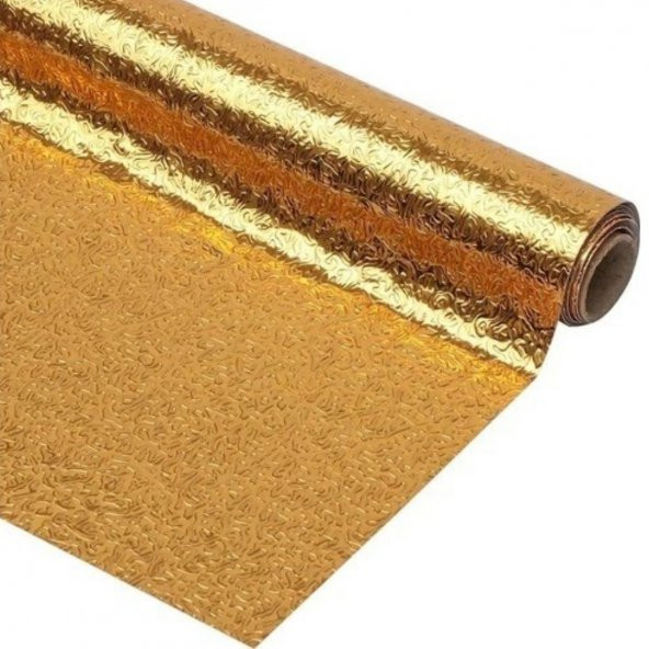 10 Metre Kendinden Yapışkanlı Silinebilir Mutfak Tezgah Üstü Sticker Folyo Gold Renk (579)