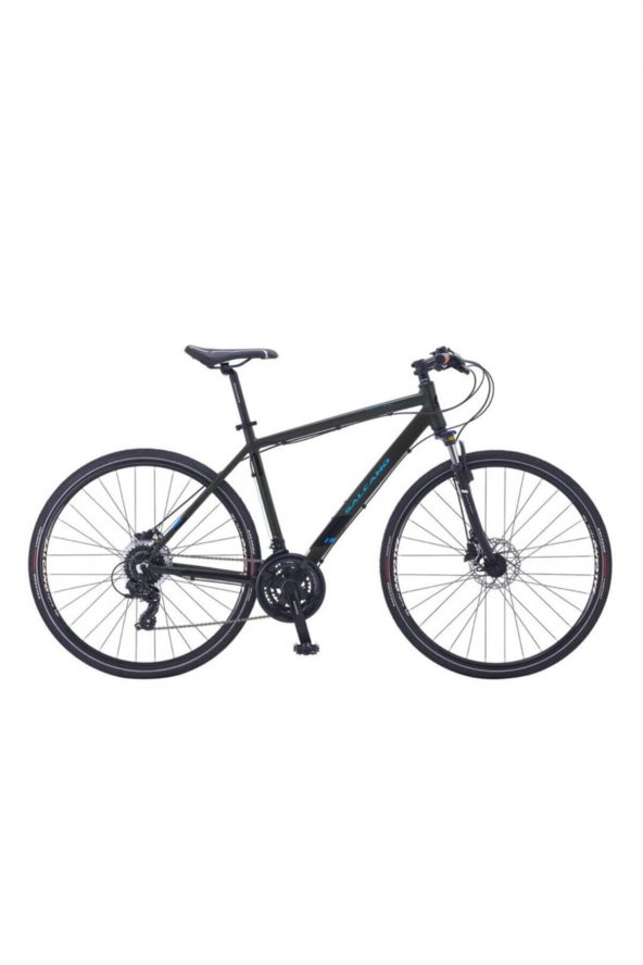 Salcano City life 21s HD Full shimano Hidrolik Disk fren Şehir ve Gezi Bisikleti Siyah-kırmızı 20"