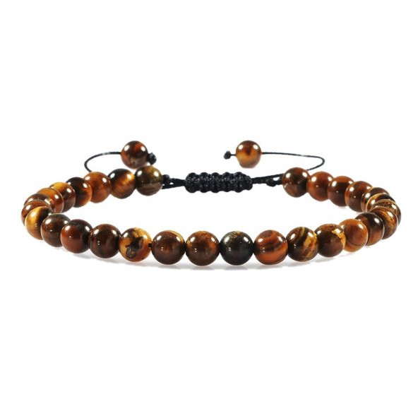 Kaplangözü Doğal Taş Makrome Erkek Bileklik