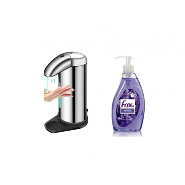 SIA-BOSP010 SENSÖRLÜ FOTOSELLİ SIVI SABUNLUK 14X10X22CM VE 1 ADET 400 ML SIVI SABUN LAVANTA KOKULU - 2
