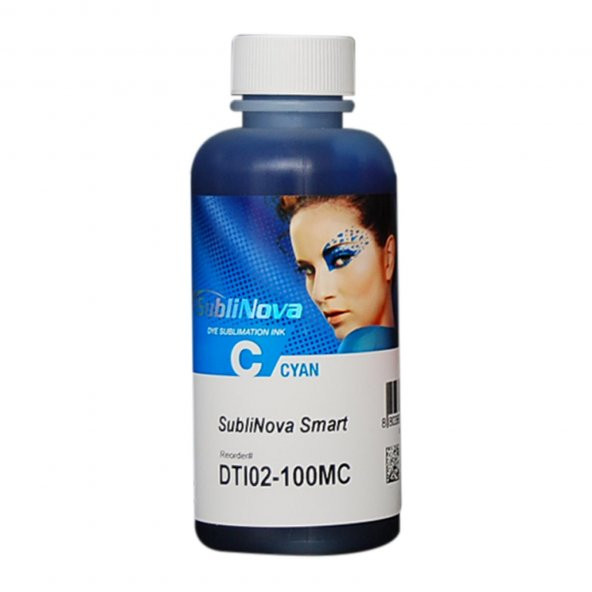 Süblimasyon inktec Mavi Mürekkep Sublinova Epson 100ml DTI02-100MC