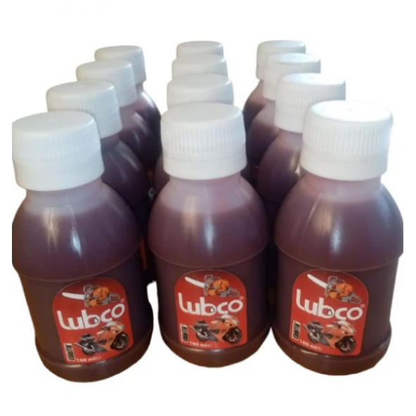 Lubco 2t 2 Zamanlı Kırmızı Benzine Karışım Yağı 100 ml x 12