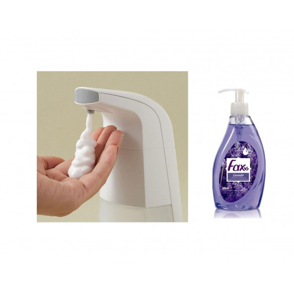 SIA-BOSP014 SENSÖRLÜ FOTOSELLİ SIVI SABUNLUK  21X10X5CM VE 1 ADET 400 ML SIVI SABUN LAVANTA KOKULU - 2