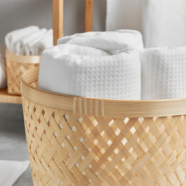 IKEA Saludıng Bambu Örgü Sepet - 30 cm - 2