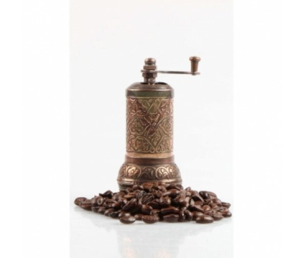 h Osmanlı Motifli Kahve ve Baharat Değirmeni Gümüş