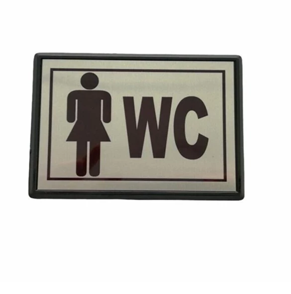 h Büyük Boy BAYAN WC Yönlendirme Tabelası 13 x 8 cm