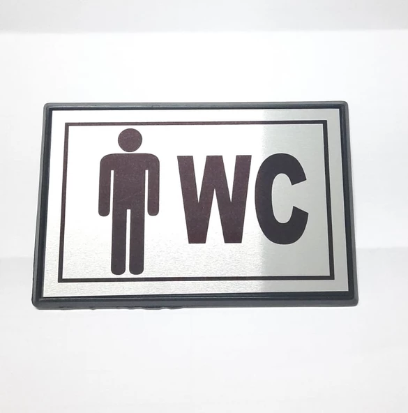 RELATOS  h Büyük Boy BAY WC Yönlendirme Tabelası 13 x 8 cm - 2