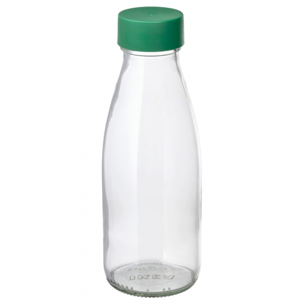 IKEA Spartansk Cam Su Şişesi - Şeffaf - 0,5 lt