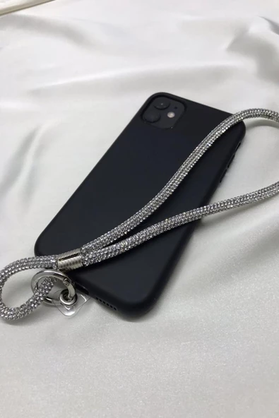 RELATOS  h Telefon Charmı Gümüş Taşlı Telefon Bileklik Askısı - 2