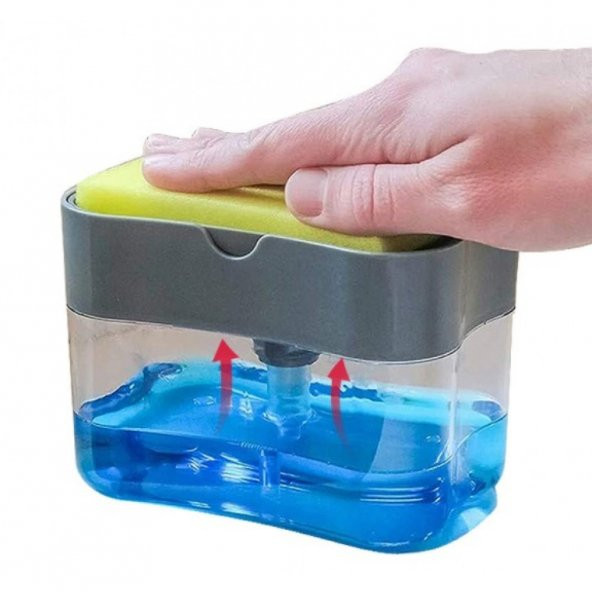 h Pompa Mekanizmalı Sünger Hazneli Sıvı Sabunluk