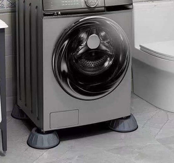 h Çamaşır Makinesi Kayma Ve Titreşim Engelleyici - Gürültü Emici Aparatlar 4 Lü Set