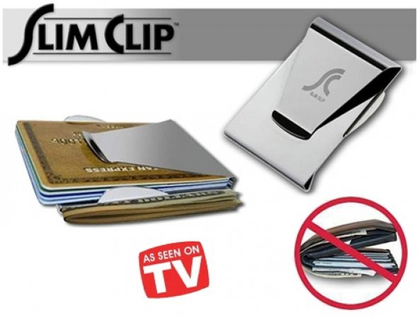 h Slim Clip Çelik Para ve Kredi Kartı Cüzdanı