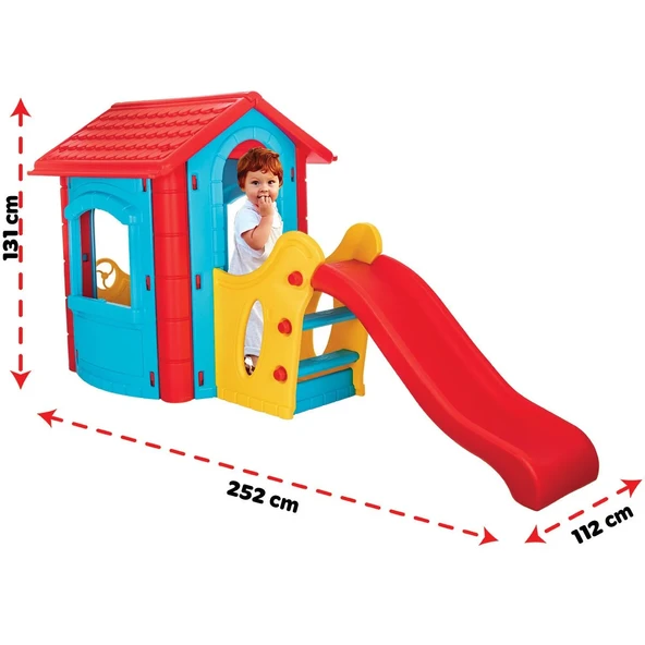 Pilsan Kaydıraklı Mutlu Ev 06 432 - Kaydıraklı Oyun Evi - 2