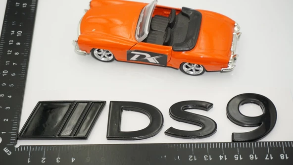 DK Tuning DS9 Bagaj Siyah ABS 3M Logo Arma Yazı Citroen İle Uyumlu - Resim 2