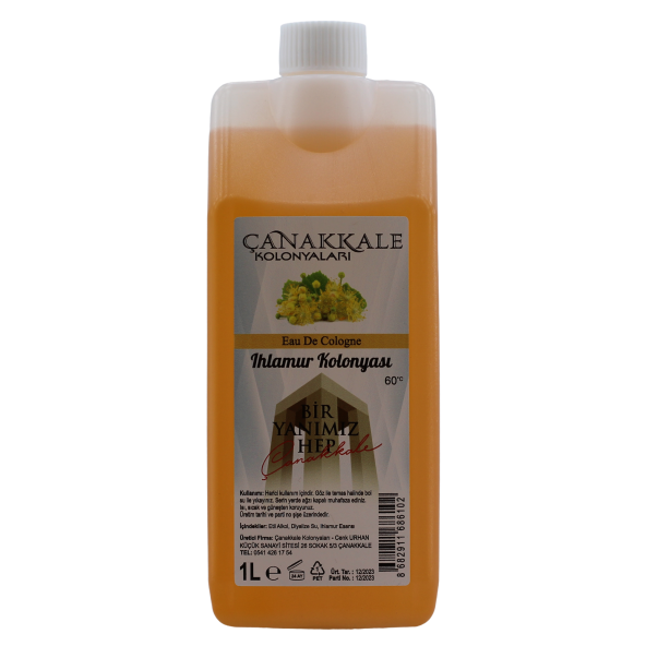 Ihlamur Çiçeği Kolonyası - 1 Litre -(BİDON) Korumalı Kapak - Yeni Model - 2