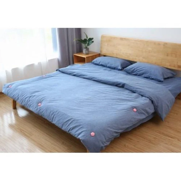 8 Adet Pratik Gül Desenli Battaniye Yorgan Sabitleme Klipsi Nevresim Sabitleyici Yastık Kılıfı tutucu - 5