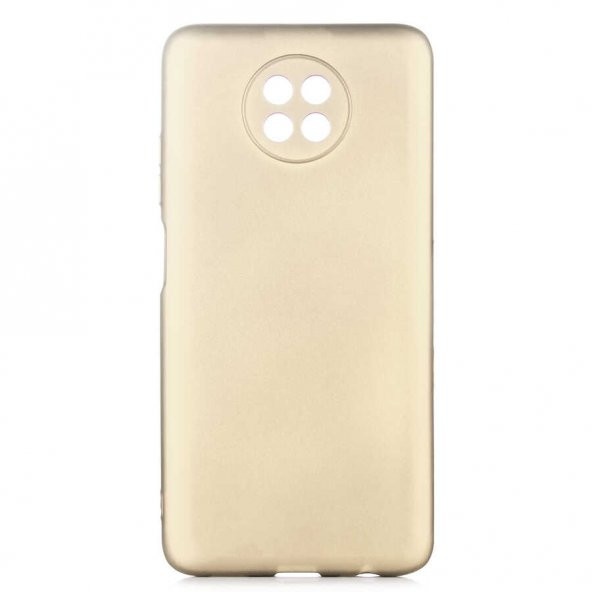 Xiaomi Redmi Note 9 5G Kılıf Zore Premier Silikon Kapak Gold