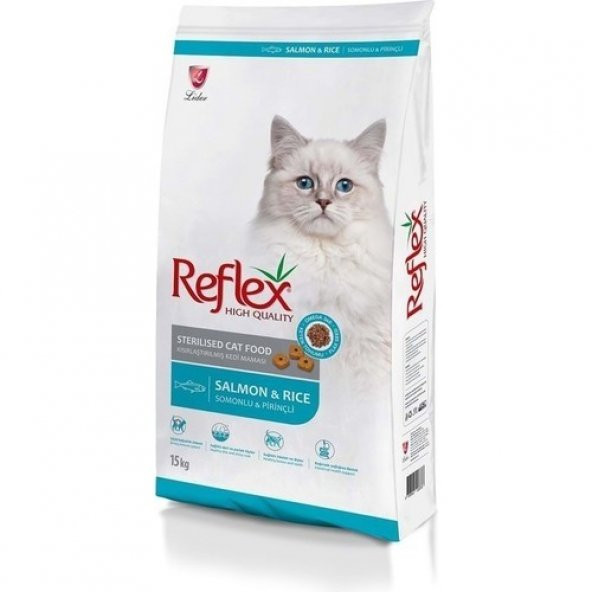 Reflex Kısırlaştırılmış Somonlu Pirinçli Kedi Maması 15KG