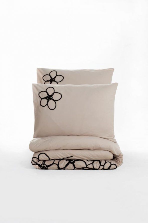 Cotton Box Brode Ranforce Çift Kişilik Nevresim Takımı Panos Kahve - 3