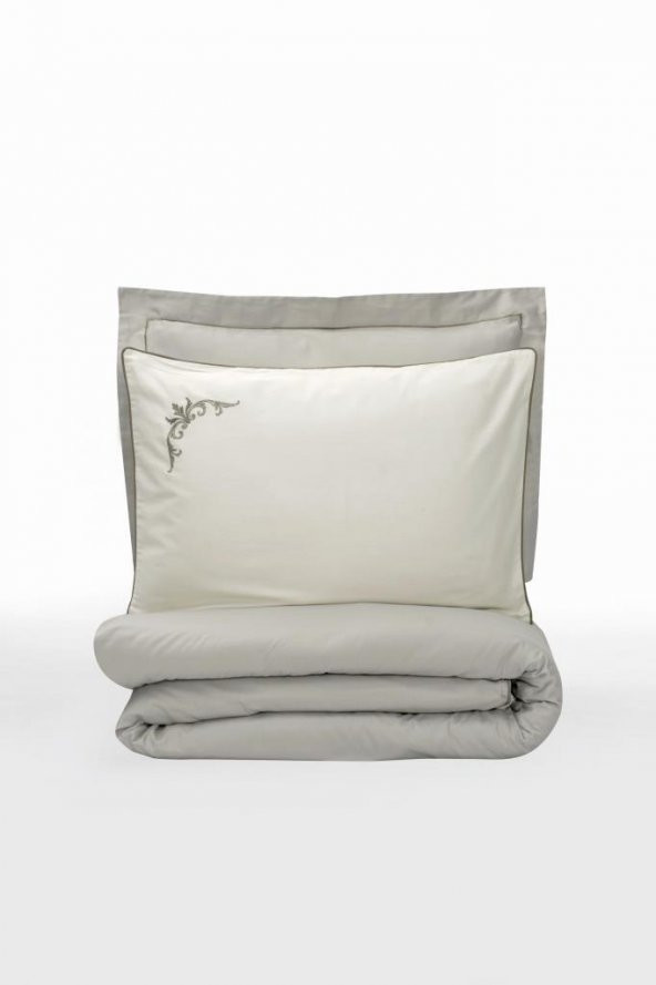 Cotton Box Çift Kişilik Elit Saten Nevresim Takımı Teresa Bej - 3