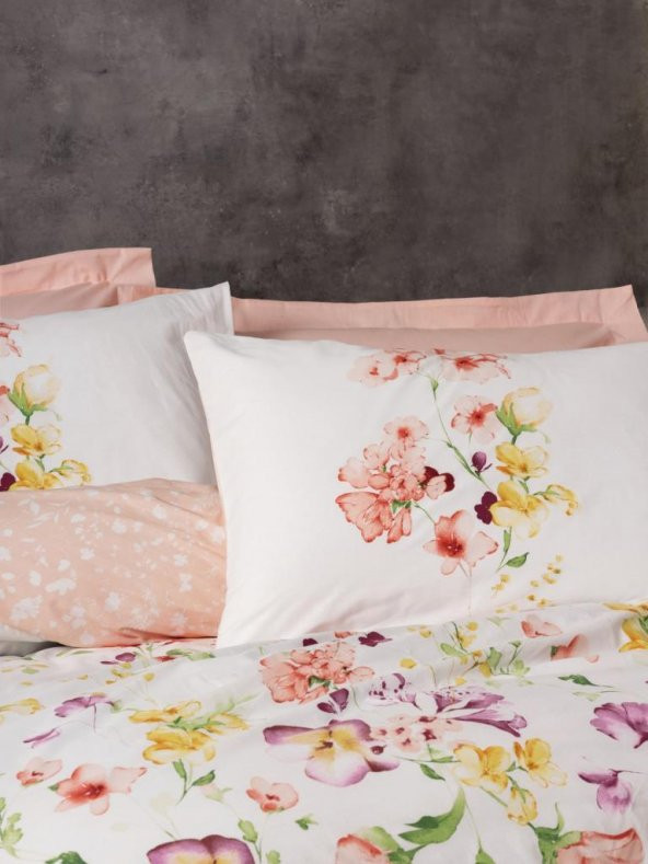 Cotton Box Ranforce Nevresim Takımı Çift Kişilik Emma Somon - 2