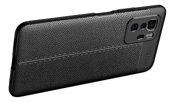 Xiaomi Poco X3 GT Kılıf Zore Niss Deri Desenli Silikon Kılıf - Resim 5