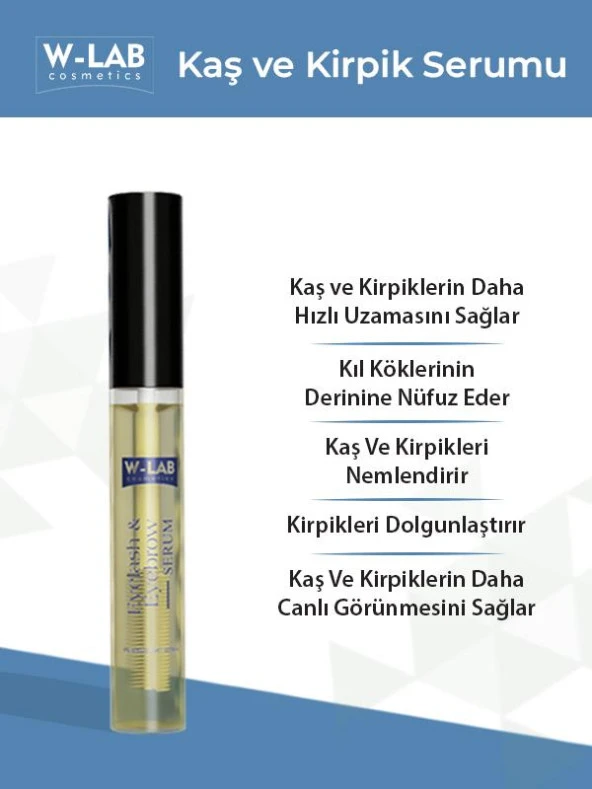 W-Lab Kozmetik Kaş Kirpik Serumu 10 ML